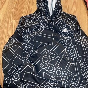 Adidas Kids Black Hoodie Jacket
